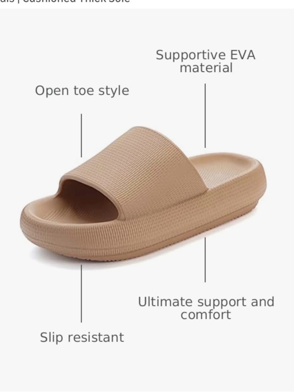 Bronax Unisex Pillow Slippers/house slides shower sandals/cushioned thick sole